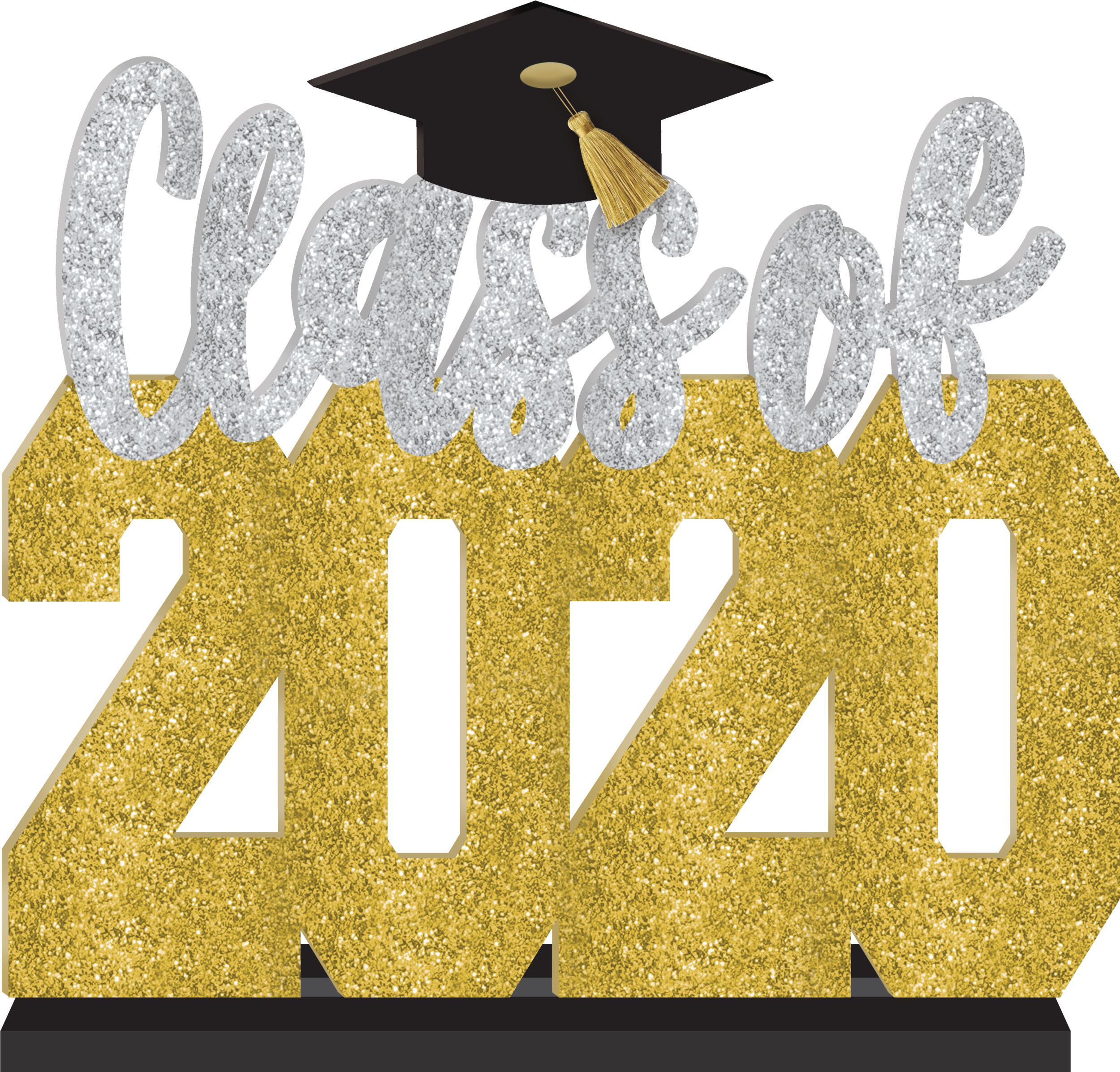 Glitter Class Of 2021 Block Letter Sign | Party City