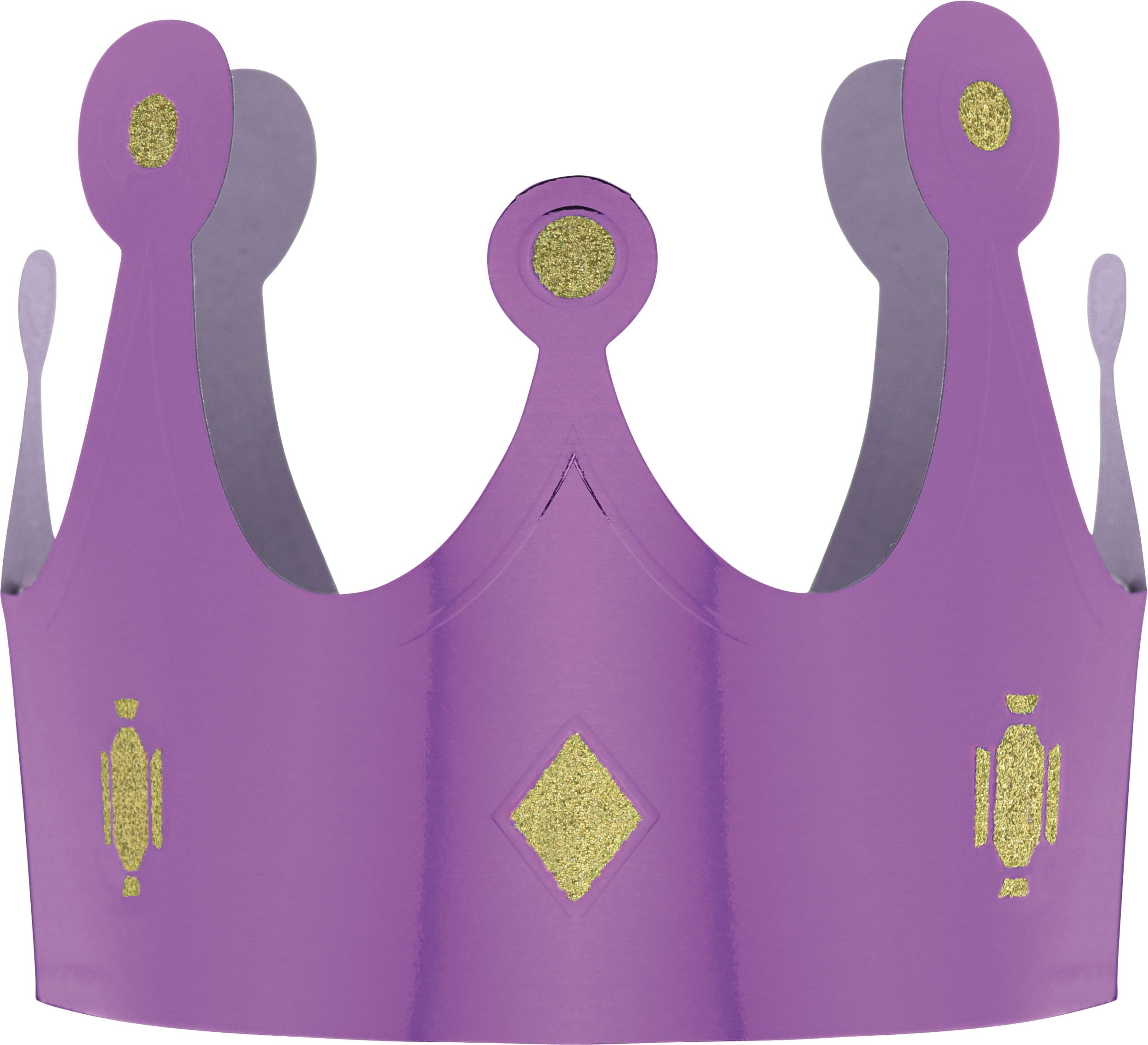 Mardi Gras Crowns, 12-pk Front_Flat
