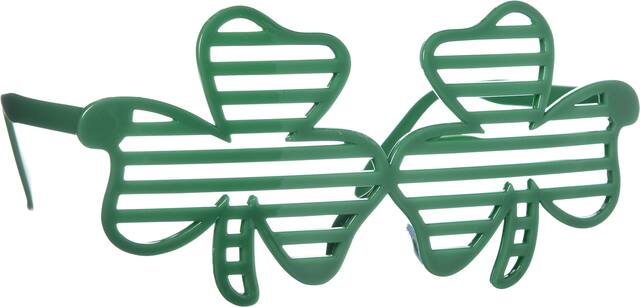 Shamrock Slotted Glasses Front_Angled_Right