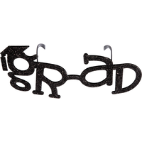 Glitter Graduation Glasses Front_Elevated