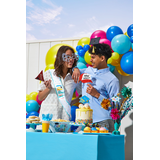 Follow Your Dreams "Congrats Grad" Square Paper Disposable Serving Bowls, White/Multi-Coloured, 10-in, 3-pk, for Graduation Composite_or_Mixed