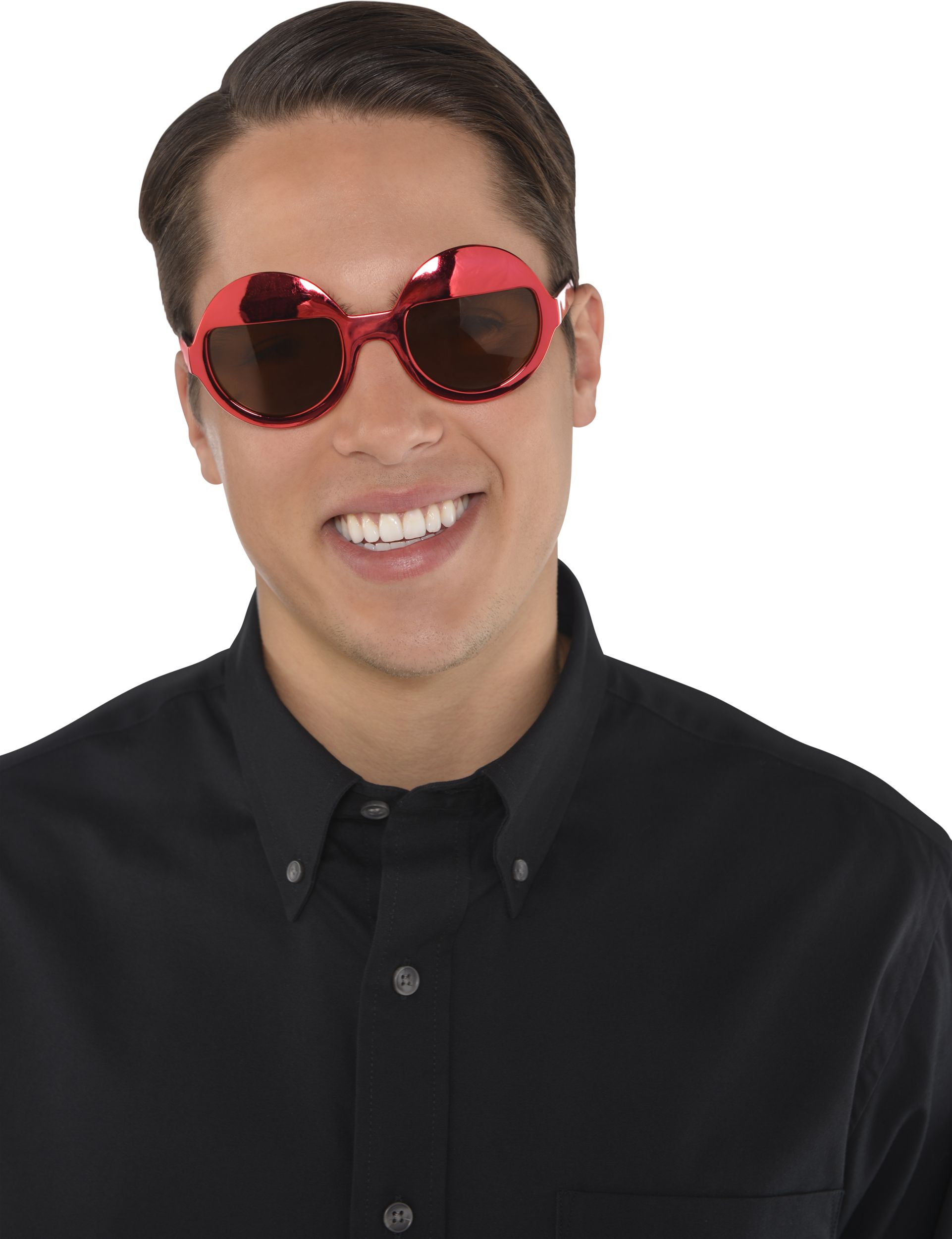 Lunettes amusantes à paupières rouges Front_Flat