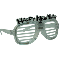 Light-Up New Year's Slotted Glasses Front_Angled_Right