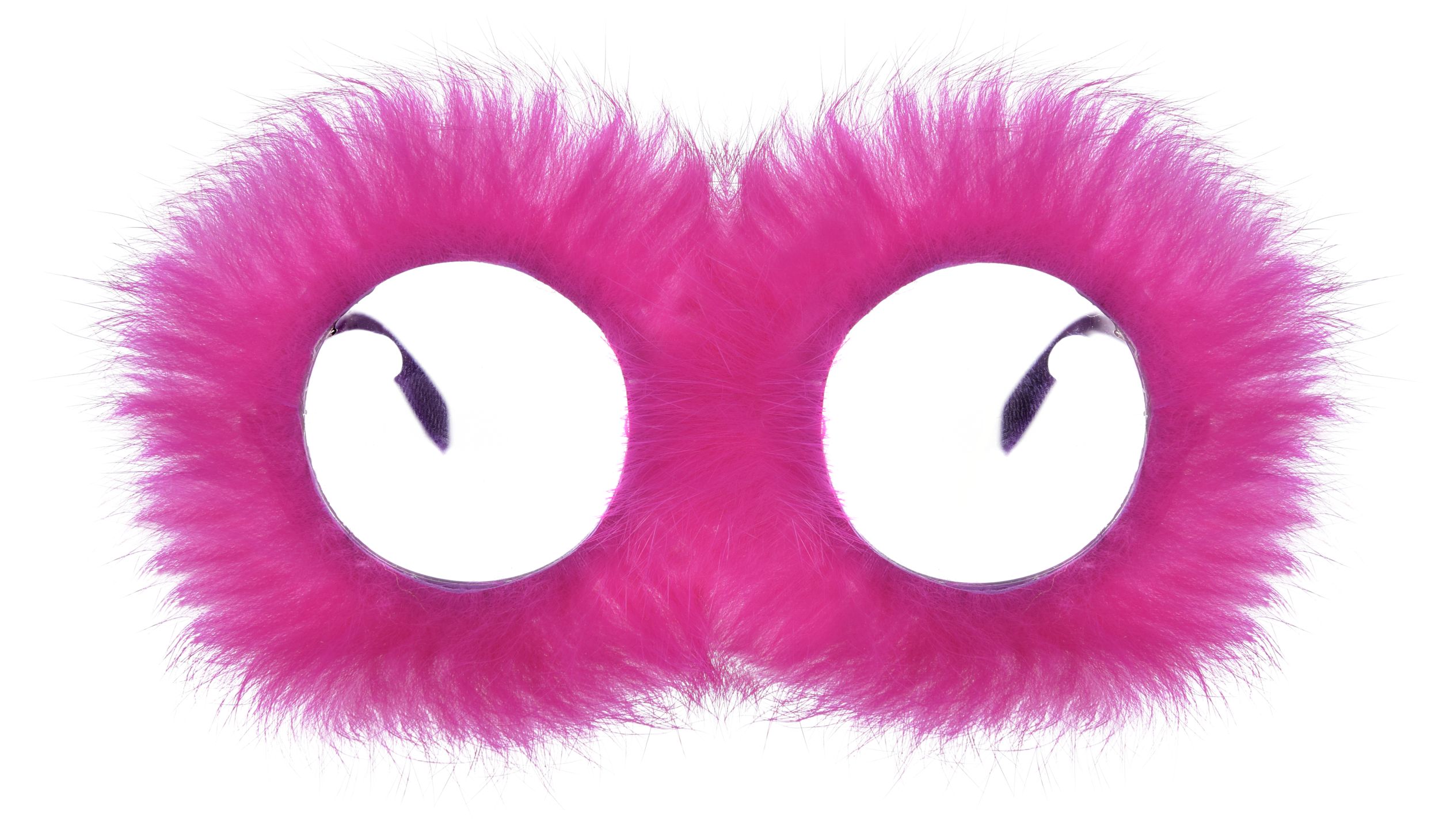Pink Fur Glasses Front_Flat