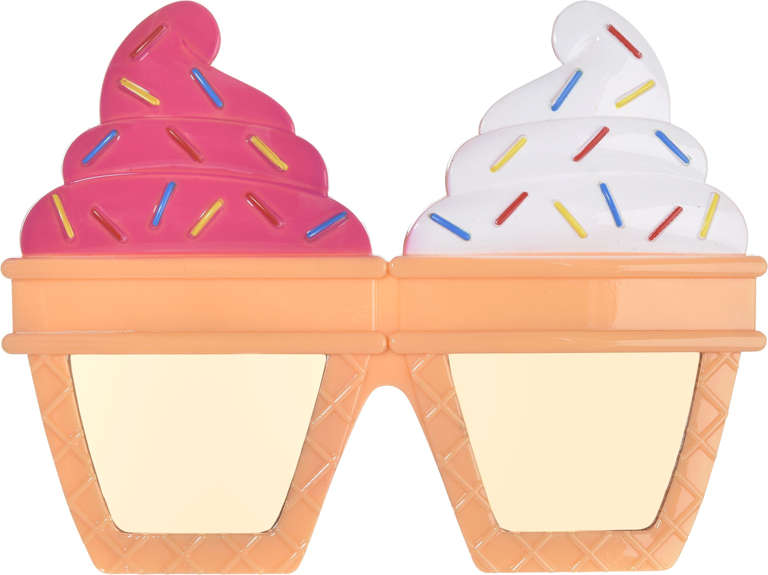 Ice Cream Cone Sunglasses Front_Flat