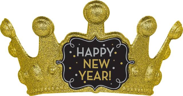 Glitter Gold New Year's Crown Front_Flat