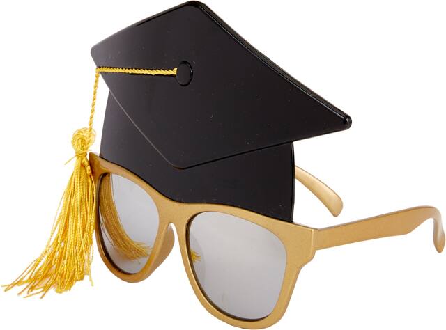 Lunettes de soleil chapeau du diplômé Front_Angled_Left