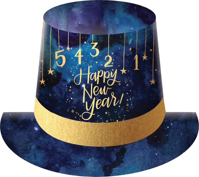 Midnight New Year's Eve Top Hat Front_Elevated