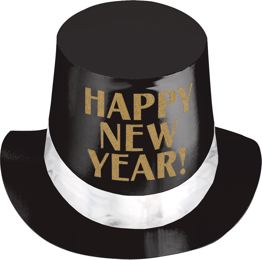 Glitter Happy New Year Top Hat | Party City