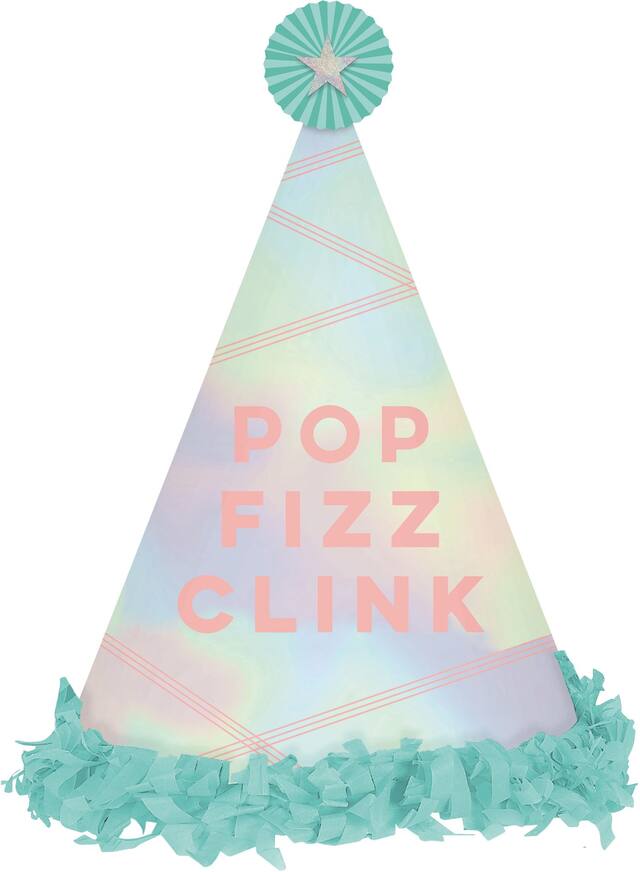 Chapeau de fête Pop Fizz Clink Front_Flat