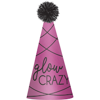 Chapeau pointu Veille du jour de l'An folle prismatique Front_Elevated