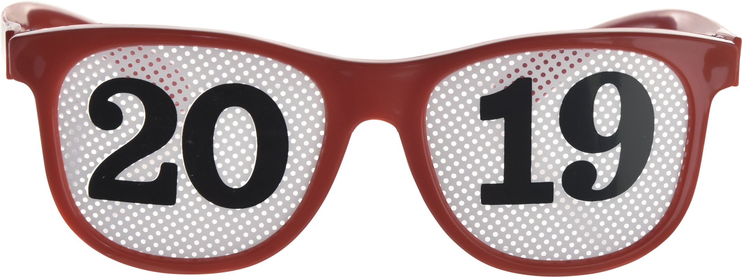 Colourful 2021 New Year's Printed Glasses, 8-pk Front_Flat