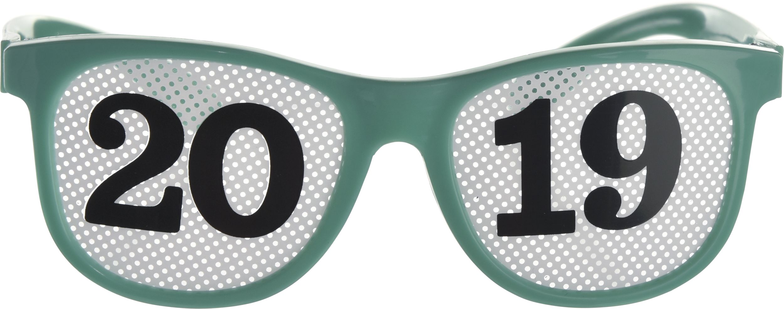 Colourful 2021 New Year's Printed Glasses, 8-pk Front_Flat