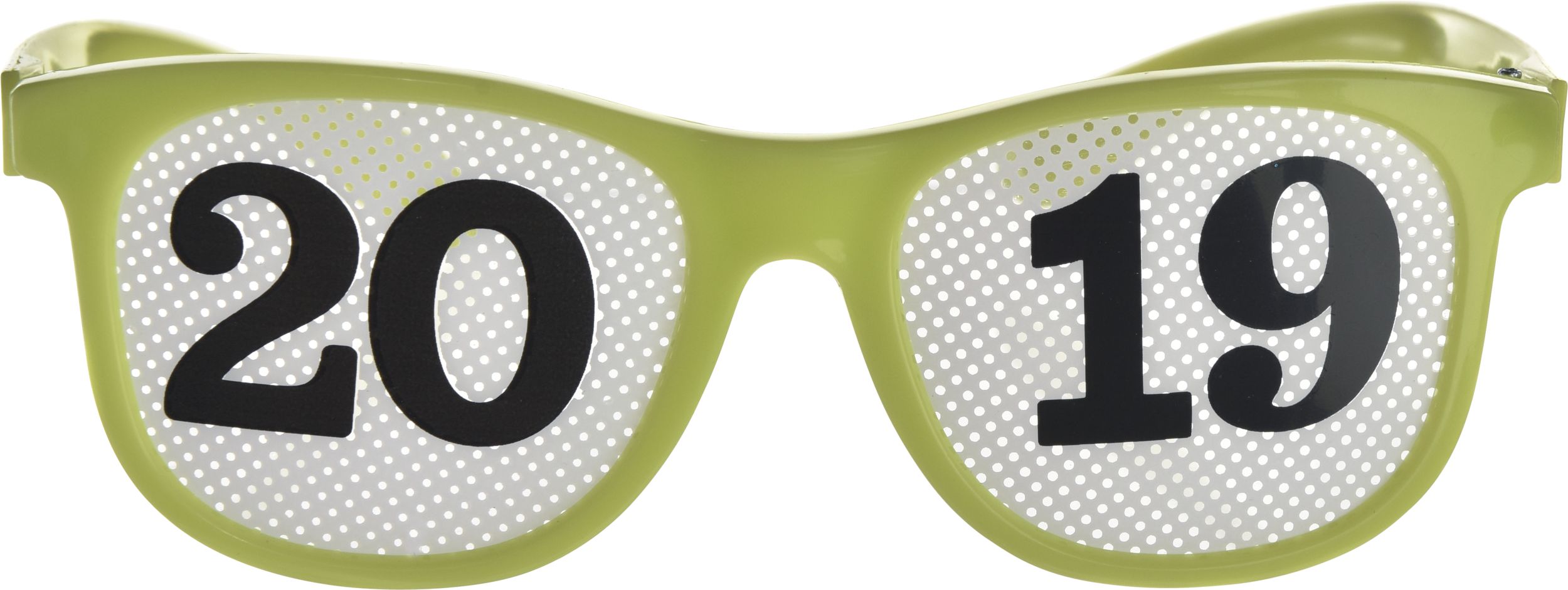 Colourful 2021 New Year's Printed Glasses, 8-pk Front_Flat