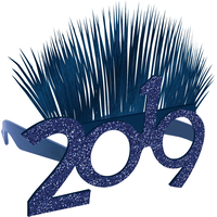 New Year's Eve 2021 Midnight Blue Spray Glasses Front_Angled_Right