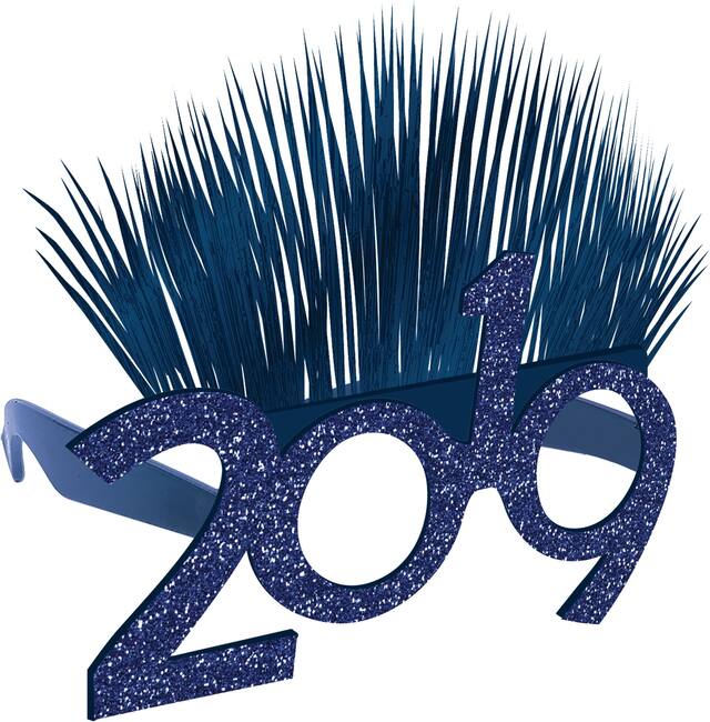 New Year's Eve 2021 Midnight Blue Spray Glasses Front_Angled_Right