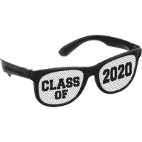 Multicolour Class of 2021 Printed Glasses, 10-pk Front_Angled_Right