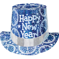 Prismatic Top Hat, Blue Front_Elevated