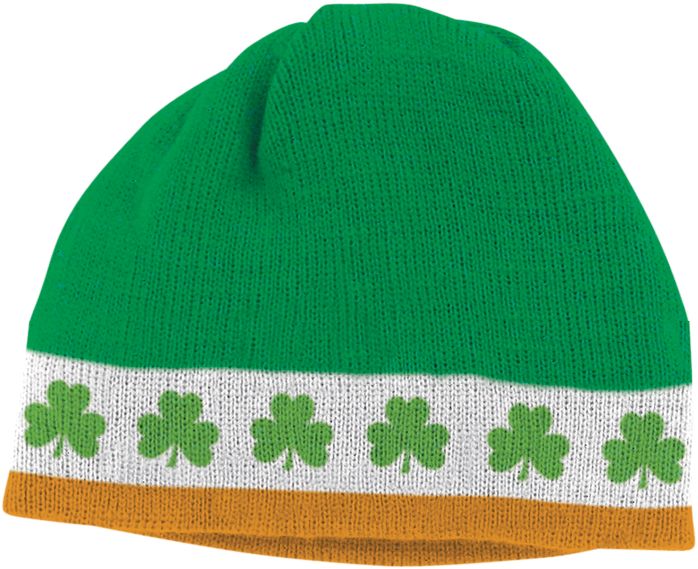 St. Patrick's Day Beanie Front_Flat