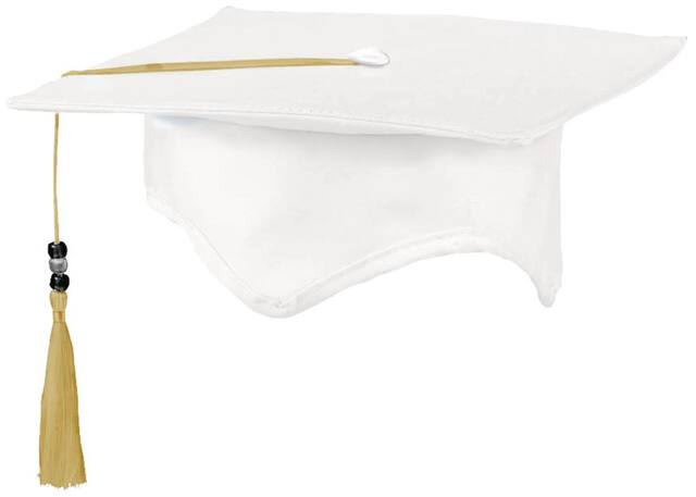 Chapeau d'autographes du diplômé avec stylo Front_Angled_Left