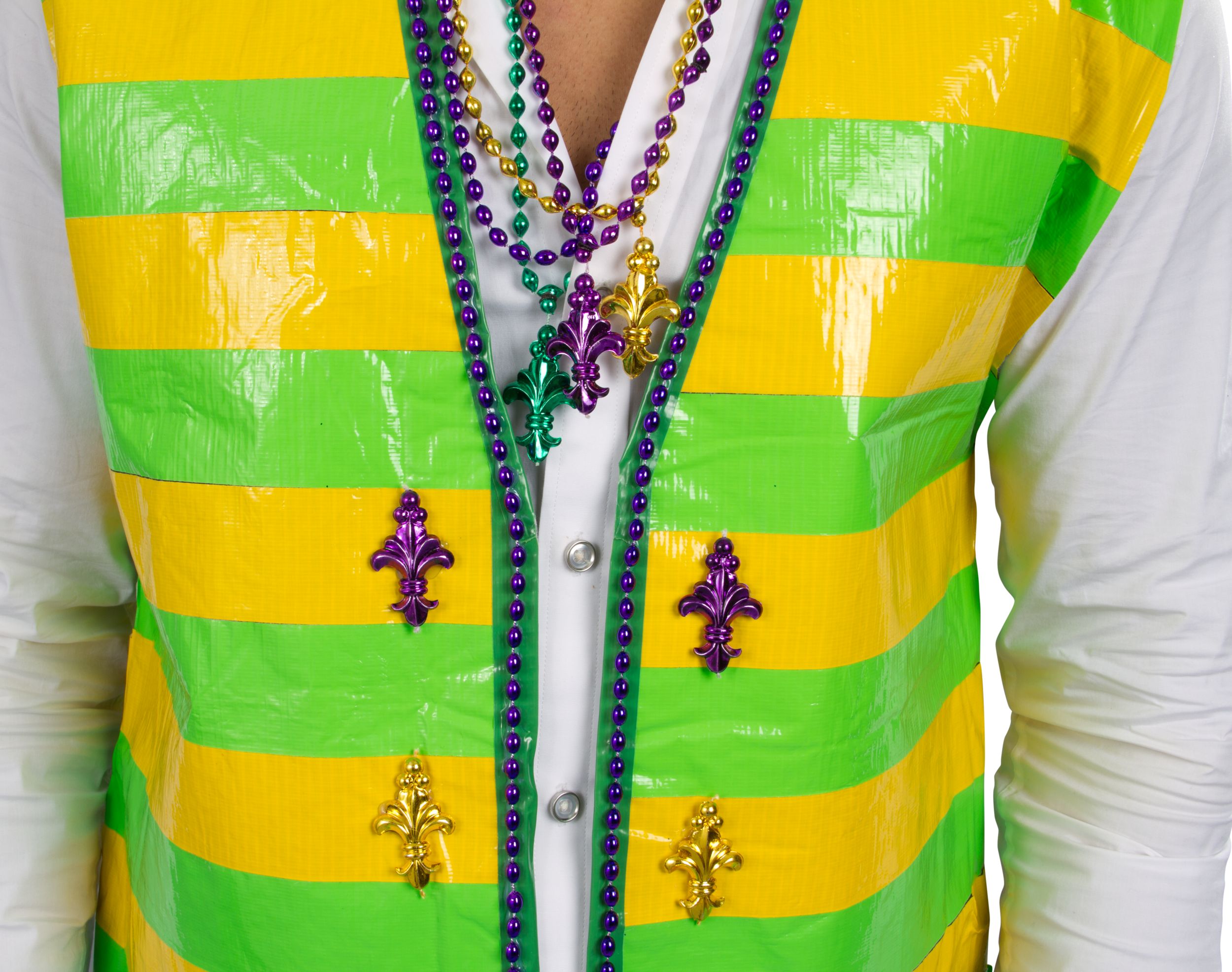 Glitter Mardi Gras Top Hat Front_Flat