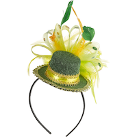 Mini chapeau haut-de-forme étincelant de la Saint-Patrick, vert Front_Angled_Left