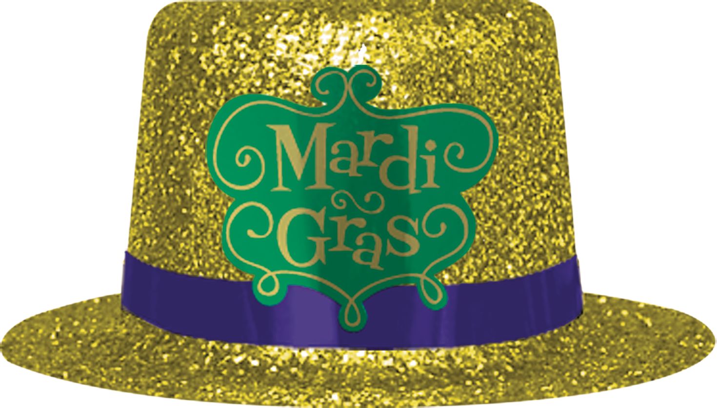 Mini Mardi Gras Top Hat Front_Flat