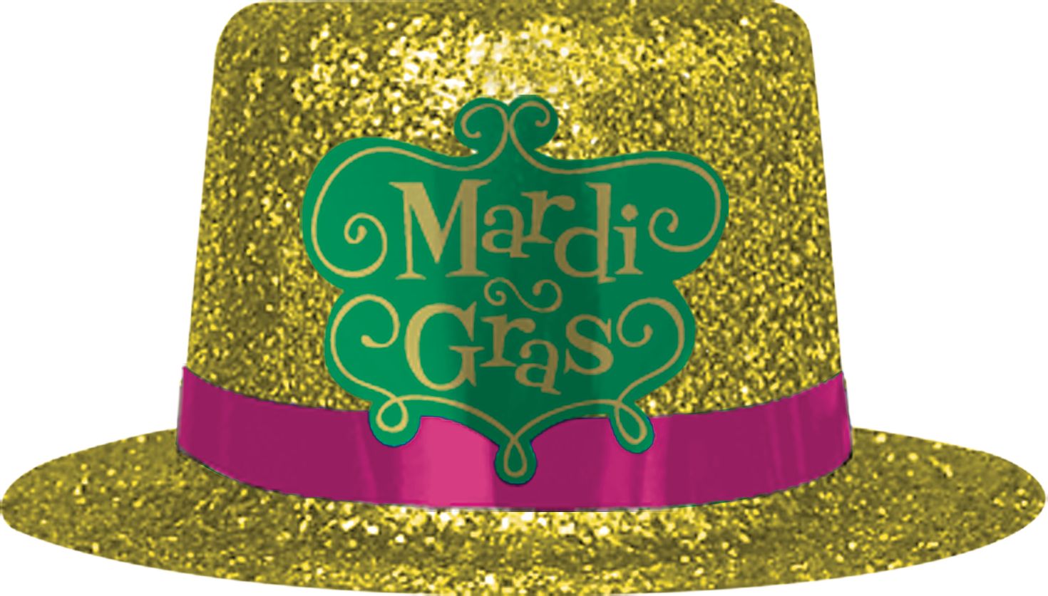 Mini Mardi Gras Top Hat Front_Flat