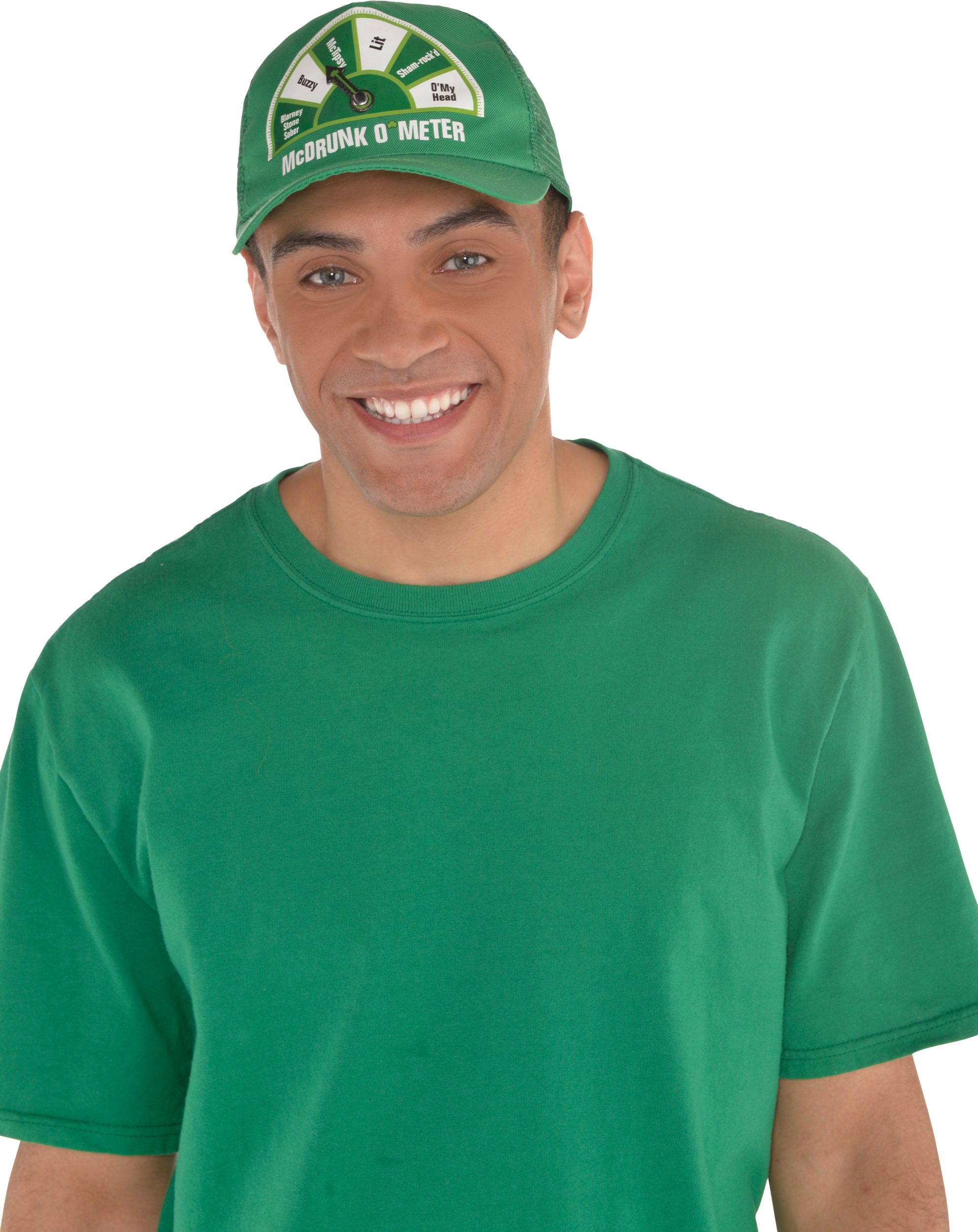 McDrunk O'Meter St. Patrick's Day Trucker Hat Front_Flat