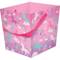 Unicorn Square Easter Basket Front_Angled_Left