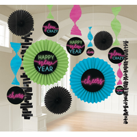 New Year's Glow Room Decorating Kit, 13-pc Front_Flat