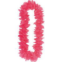 Collier de fleurs oiseau de paradis rose Front_Flat