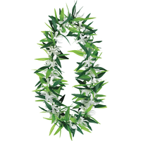 Collier de fleurs et de feuilles Front_Flat