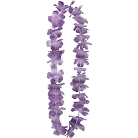 Floral Lei Wearables, Multi-Coloured, One Size, 6-pk, for Summer Party Decorations Overhead_Flat