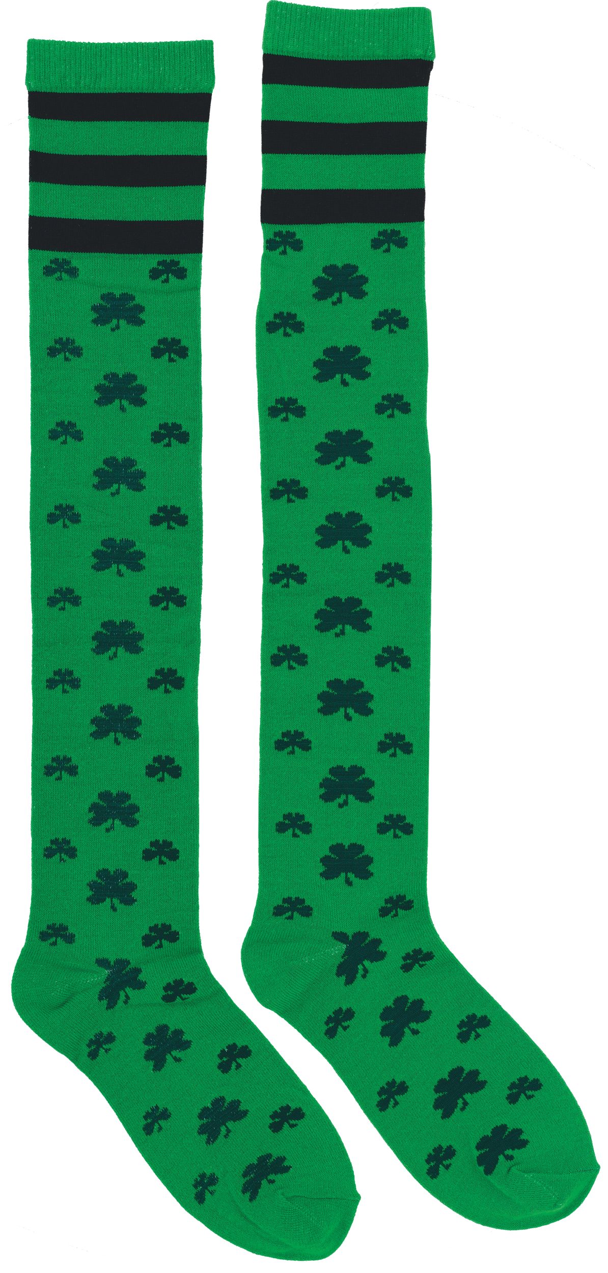 St. Patrick's Day Shamrock Knee-High Socks Side_Right