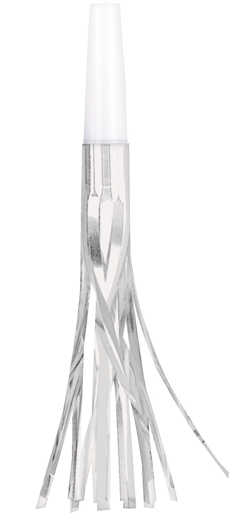 Metallic Fringe Blowout Noisemakers, Black/Gold/Silver, 8-pk, for New Year's Eve Bottom_Plunge