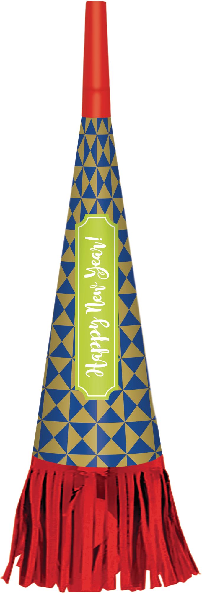 Metallic Colourful New Year's Party Horns, 16-pk Bottom_Plunge