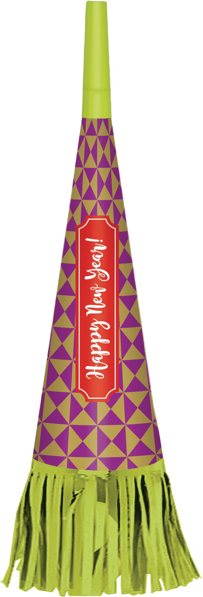 Metallic Colourful New Year's Party Horns, 16-pk Bottom_Plunge