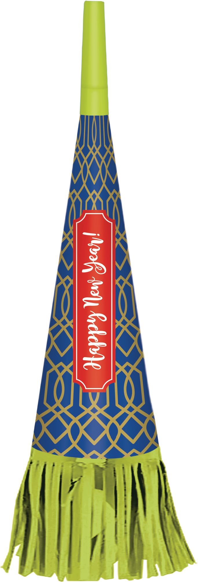 Metallic Colourful New Year's Party Horns, 16-pk Bottom_Plunge