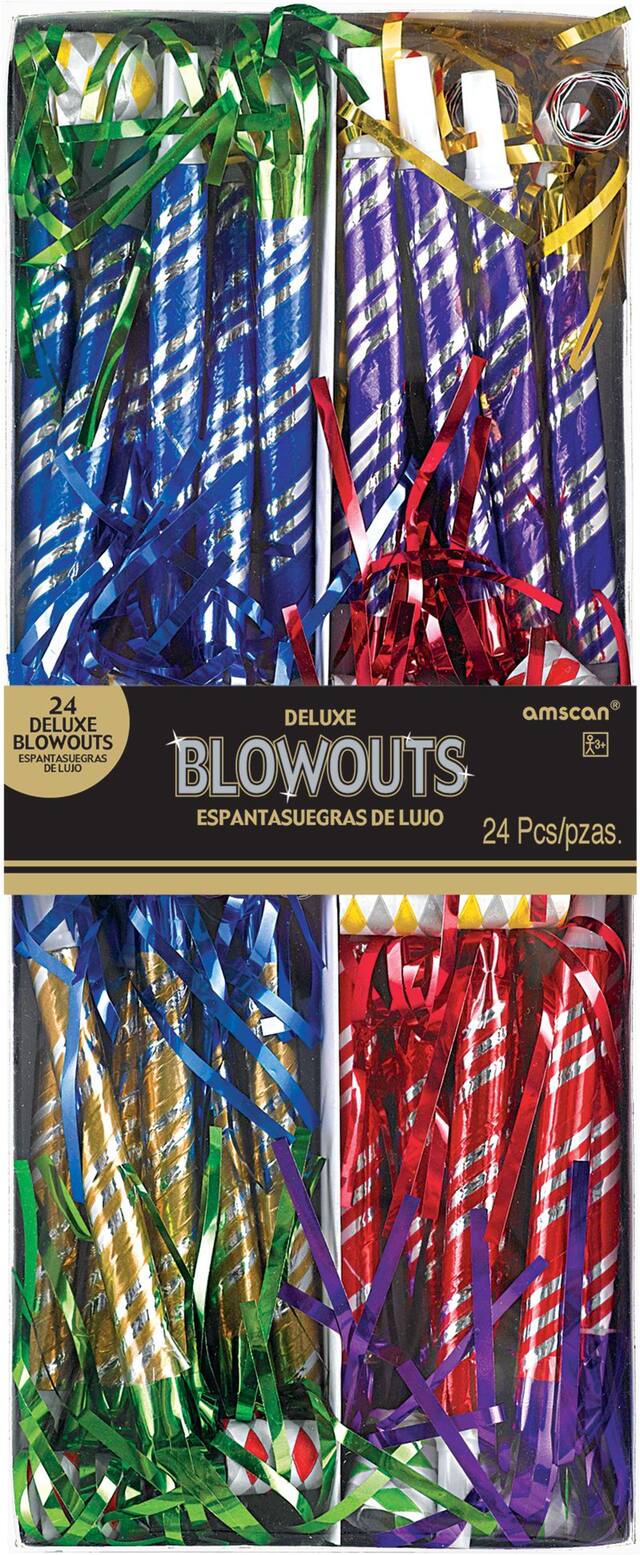 Multicolour Fringe Blowouts, 24-pk Front_Flat