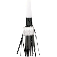 Black, Gold & Silver Fringe Blowouts, 24-pk Overhead_Flat