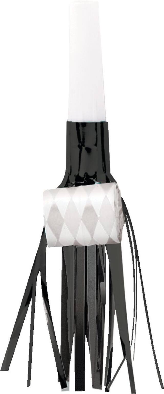 Mirlitons à franges noir, or et argent, paq. 24 Overhead_Flat