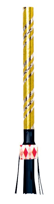 Metallic Blowout Noisemakers, Black/Gold/Silver, 8-pk, for New Year's Eve Overhead_Flat