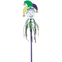 Jester Jingle Wand, Gold/Green/Purple, 20-in, for Mardi Gras Front_Angled_Right
