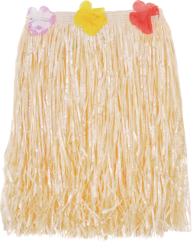 Adult Tan Plastic Mini Hula Skirt Party City