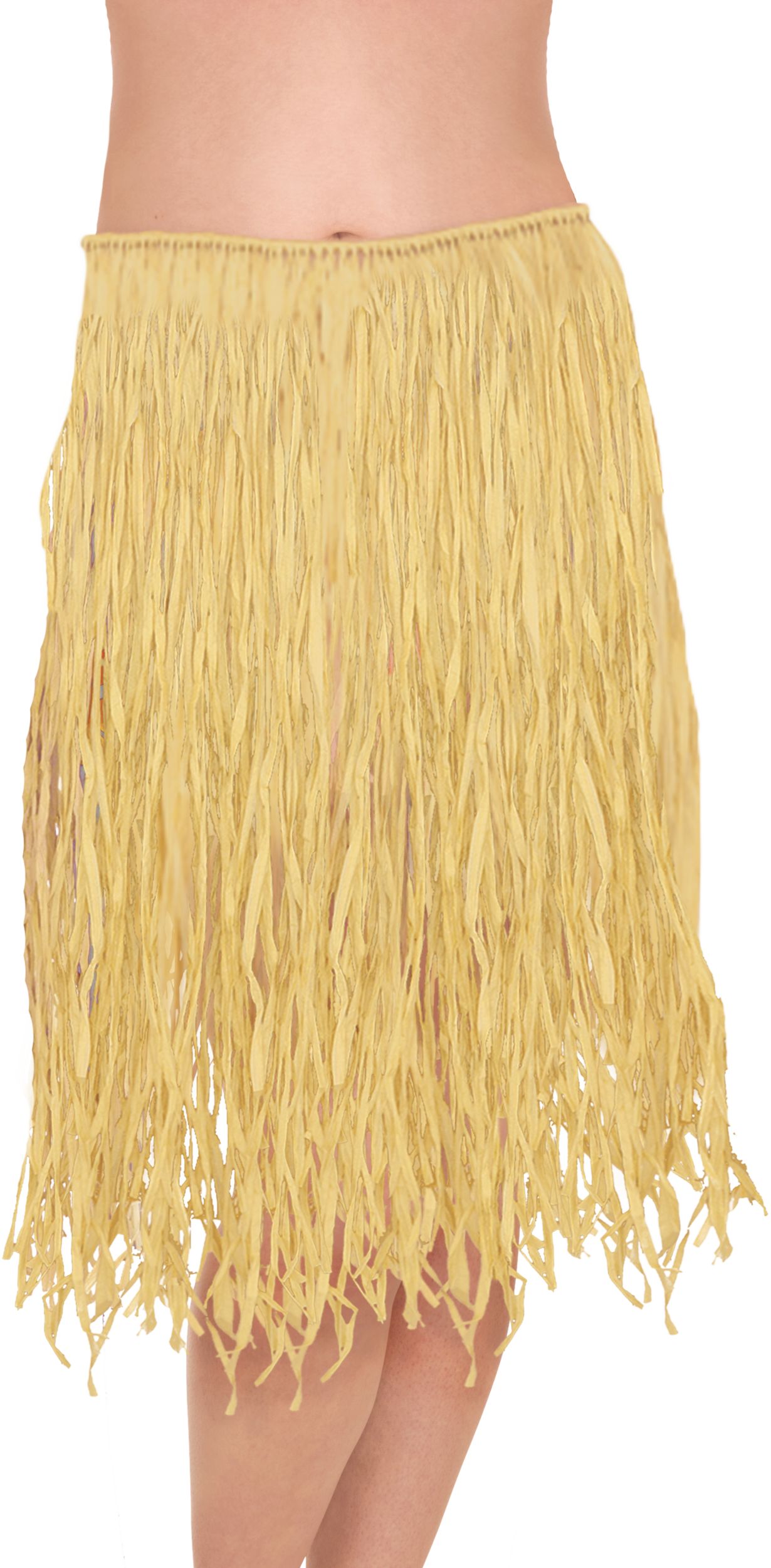 Adult Natural Grass Hula Skirt, Tan, One Size, for Summer Party CloseUp
