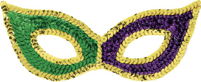 Sequin Mardi Gras Cat Mask Front_Flat