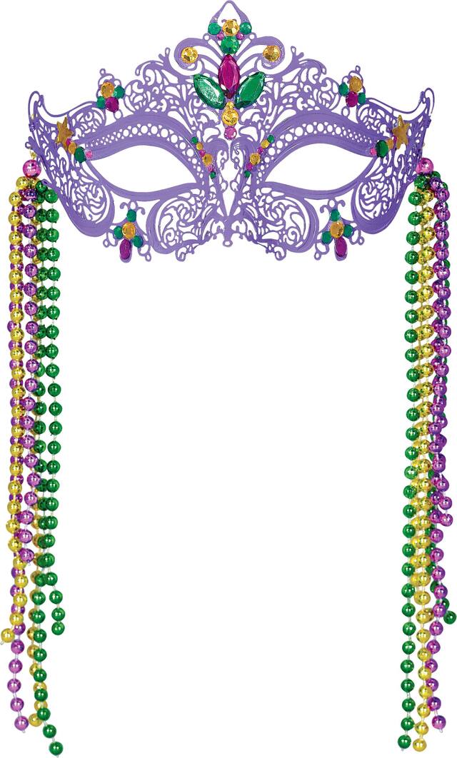 Filigree Mardi Gras Mask Front_Flat