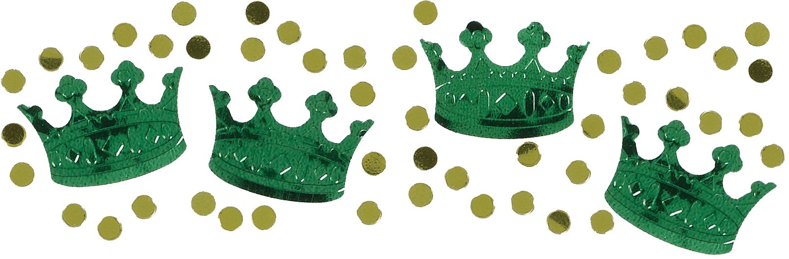 Crown/Mask/Music Notes Confetti Table Scatter Decoration, Green/Purple/Yellow, 1.2-oz, for Mardi Gras Overhead_Flat