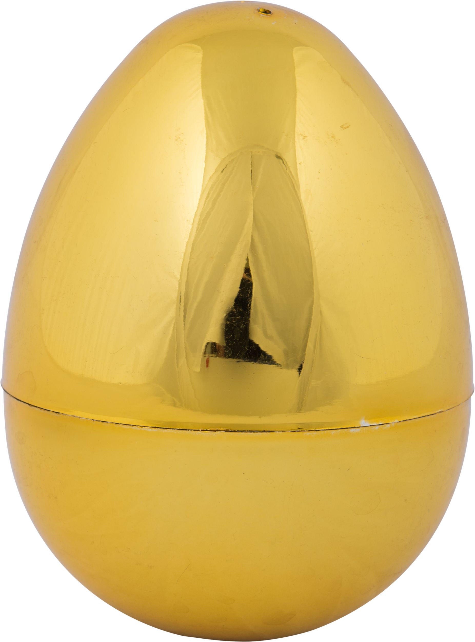 Oeuf de Pâques à remplir en plastique, or Front_Flat